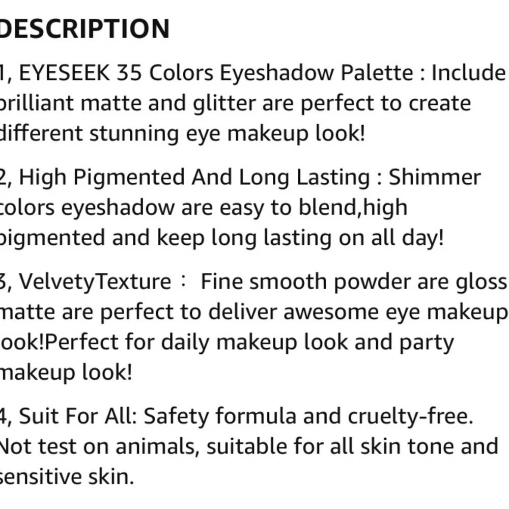 NWT-EYESEEK-BRIGHT EYE MAKEUP